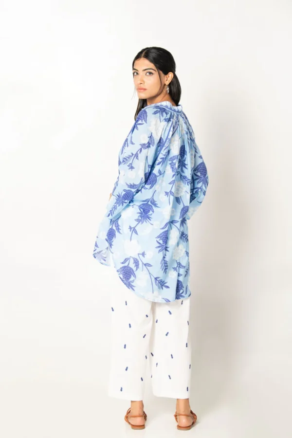 Women blue t-shirt - Image 3