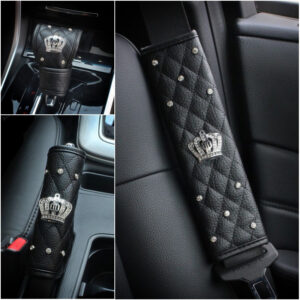 Diamond-studded crown gear headgear handbrake cover