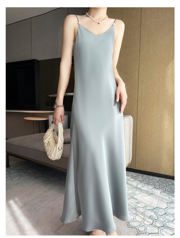 Spring And Summer New Silk Satin High-grade Suspenders Dress Women - Image 6