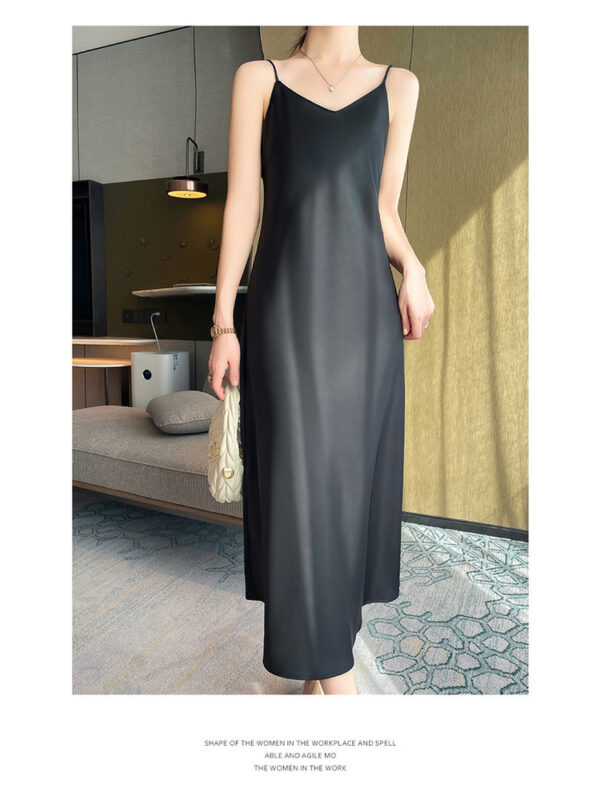 Spring And Summer New Silk Satin High-grade Suspenders Dress Women - Image 10