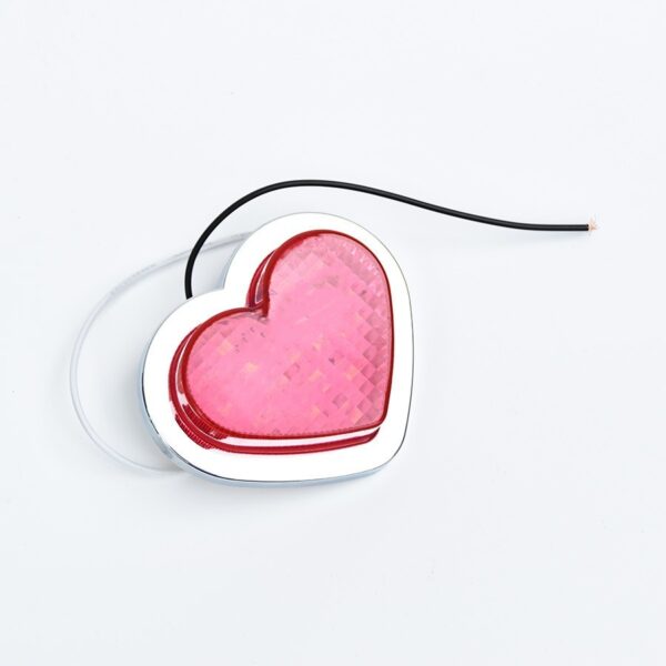 12v Japanese-style Heart-shaped Modified Auto Fender LED Sidelight - Image 2